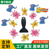 PEVA Anti-Slip Bath Stickers for Kids - Cute Cartoon Animal Designs