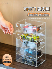 Acrylic Dustproof Display Case for Tomica Mini 4WD Model Cars