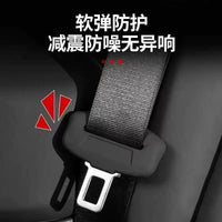 Car Seat Belt Buckle Protector Silicone Cover Anti-Scratch Noise Reduction Interior Accessory
