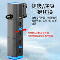 Sunsun Submersible Aquarium Filter with Water Pump and Oxygenation for Fish Tanks