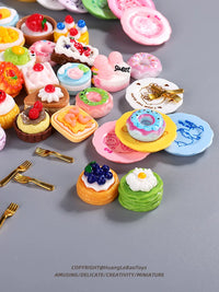 Miniature Cake Donut Blind Bag Play Food Set for Kids