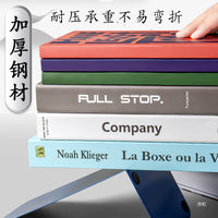 Chinese Style Metal Bookends for Desk Organization, Creative Book Holder