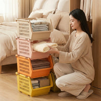Thickened Plastic Rolling Storage Basket for Living Room, Kitchen, and Toys