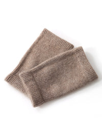 Unisex Cashmere Blend Knitted Wrist Warmers for Winter - Windproof & Thermal
