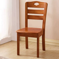 Solid Wood Dining Chair Modern Chinese Style with Backrest