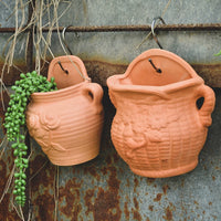 Wall-Mounted Terracotta Planter for Succulents and Hanging Plants