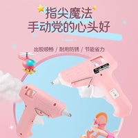 Hot Melt Glue Gun with Glue Sticks for DIY Crafts and Home Repairs, High Viscosity 7mm Mini Glue Sticks Included