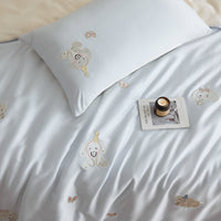 Cartoon Tencel Lyocell Bedding Set, Silky Cool Touch, Summer Duvet Cover & Sheet Set
