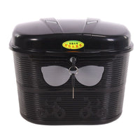 Universal Foldable Electric Bicycle Basket with Lock - Large Capacity Helmet Storage