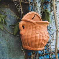 Wall-Mounted Terracotta Planter for Succulents and Hanging Plants