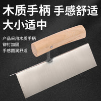 Stainless Steel Corner Trowel with Wooden Handle for Plastering and Cement Work