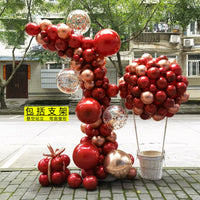 Engagement Wedding Burgundy Balloon Arch Kit for Birthday Anniversary Event Decoration