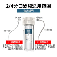 10-inch Water Filter Housing with Explosion-Proof Copper Ports for Kitchen Faucet Pre-Filtration