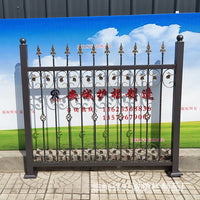 Wrought Iron Balcony Railing Outdoor Terrace Safety Fence
