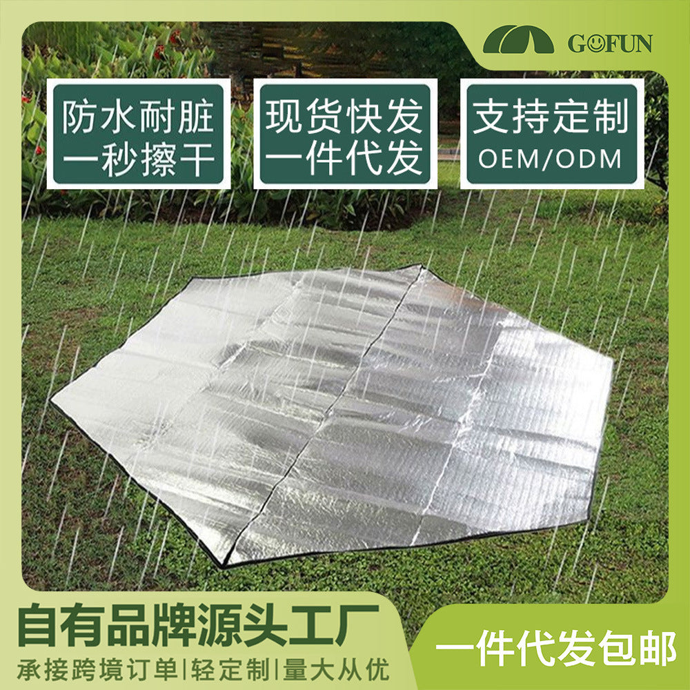 Waterproof Aluminum Film Picnic Blanket Mat for Outdoor Camping and Beach