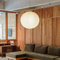 Nordic Silk Ball Chandelier Japanese Wabi-Sabi Style Lantern Pendant Light for Dining Room Villa Decor