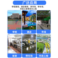 HDPE Linear Drainage Channel U-shaped Trench Drain for Kitchen and Outdoor Use