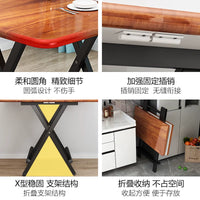 Foldable Dining Table Portable Outdoor Booth Table for Small Apartments