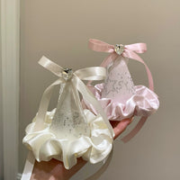 Girls' Lace Bowknot Birthday Hat Hair Clip for Photoshoots and Gifts