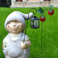 Outdoor Garden Yard Decoration Iron Art Landscape Ground Plug Ornaments for Kindergarten Balcony Lawn