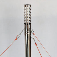 Portable Stainless Steel Camping Wood Stove for Tent Heating & Outdoor Cooking