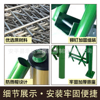 Garden Decorative Fence, Outdoor Landscape Bamboo-Style Railing, Stainless Steel/Aluminum Alloy