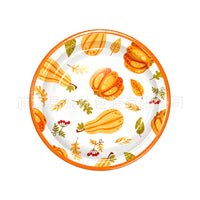 Pumpkin Thanksgiving Harvest Party Tableware Set