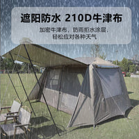 Automatic Pop-Up Camping Tent Double Layer Waterproof Sunshade for Outdoor Activities