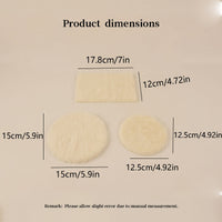 Dollhouse Miniature Plush Carpet Winter Floor Mat for Living Room Bedroom DIY Mini Furniture Model Accessories