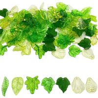 Acrylic Mini Leaf Beads for DIY Jewelry Making, Bracelets, Necklaces, Earrings