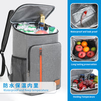 Oxford Cloth Insulated Backpack for Picnics and Food Delivery, Cooler Bag for Wine and Meals
