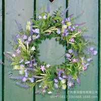 Spring Eucalyptus Lavender Wreath for Front Door Decor