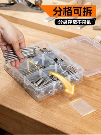 Plastic Storage Box with Adjustable Dividers for Small Parts and Components
