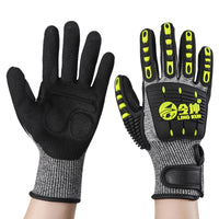HPPE Level 5 Cut Resistant Anti-Impact Gloves with Shock Absorption