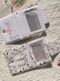 Ballet Sweet Love Stone Pattern Photo Album Card Holder for Instax Photos and K-Pop Photocards, 28-Slot