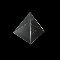 Acrylic Pyramid Display Case for Resin Crafts