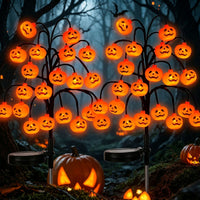 Solar-Powered LED Autumn Harvest Garden Stake Lights for Halloween & Thanksgiving Decor
