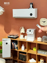 Miniature Dollhouse Furniture and Appliances for BJD/OB Dolls - Air Conditioner, Air Purifier, Pinecone Lamp, Robot Vacuum