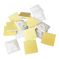Self-Adhesive Cable Tie Mounts with Suction Cup Base for Wire Management