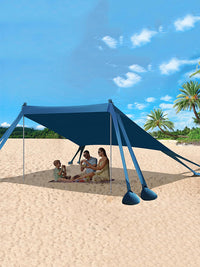 Lycra UPF50+ Beach Sunshade Tent for Outdoor Camping and Seaside