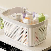 Large Capacity Laundry Hamper with Wheels, Hollow Design, for Clothes, Toys, and Sundries Storage