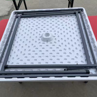 Foldable Portable Square Table for Mahjong, Outdoor Dining, and Market Stalls