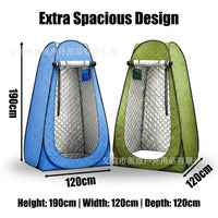 Portable Pop-Up Changing Room Tent with Thermal Insulation for Outdoor Shower Camping Fishing