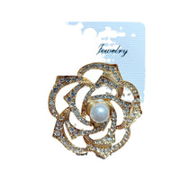 Rhinestone Butterfly Brooch Pin for Women, Vintage Alloy Anti-Exposure Clothing Accessory