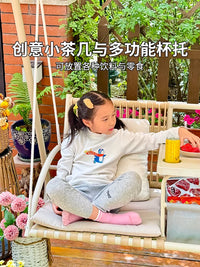 Purple Leaf Southern Maple Swing Outdoor Courtyard Garden Balcony Rural Yard Hanging Chair Double Terrace Swing Chair