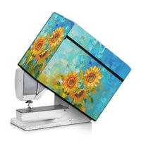 Sunflower Print Flannel Sewing Machine Dust Cover