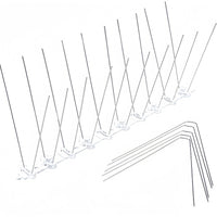 Stainless Steel Bird Spikes with Plastic Base for Garden Eaves