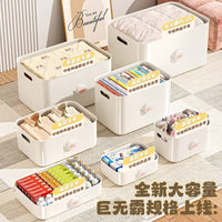 Cartoon Storage Box with Lid for Snacks, Toys, and Sundries