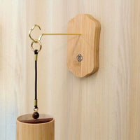 Japanese Style Meditation Wind Chime with Wall Mount Wooden Stand