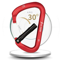D-Ring Quickdraw Carabiner for Outdoor Climbing and Rappelling